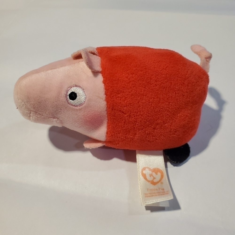 Peppa Pig 4.5" Teenie TY 2003 plush stuffed animal stocking stuffer cuddle toy